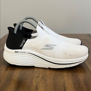 Skechers Slip-ins Hands Free Performance Sneakers White Mesh Womens Size 9.5